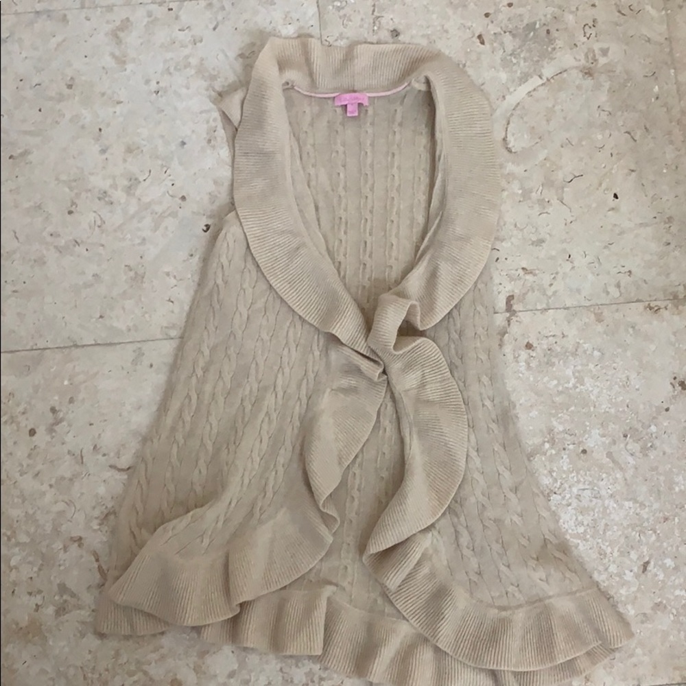 Lilly Pulitzer cashmere sweater vest size small